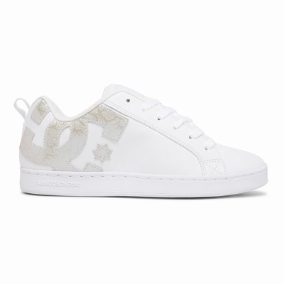 DC Court Graffik Women's White Sneakers Australia WCX-849